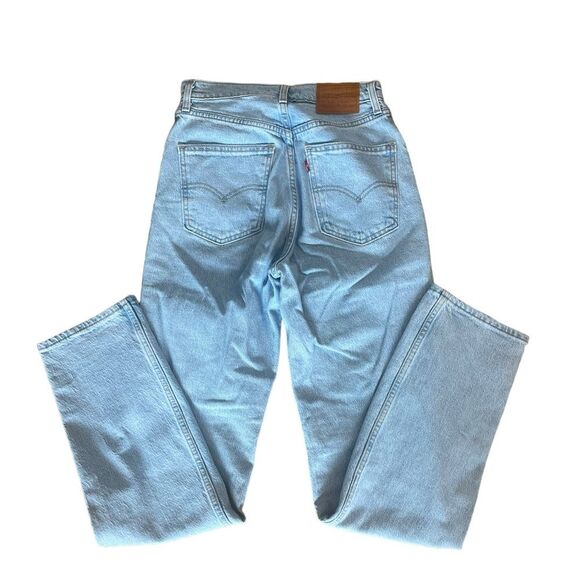 Levis Premium 70s High Slim Straight Denim Jeans Womens Size 25 - Picture 4 of 12